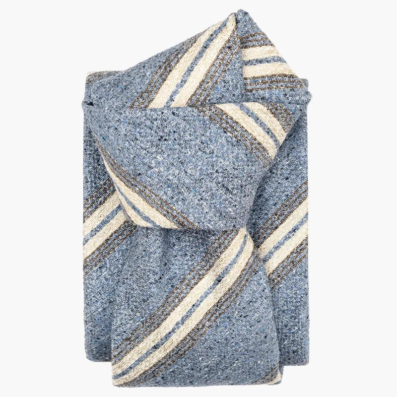 Frascati - Silk Jacquard Tie - Light Denim Blue