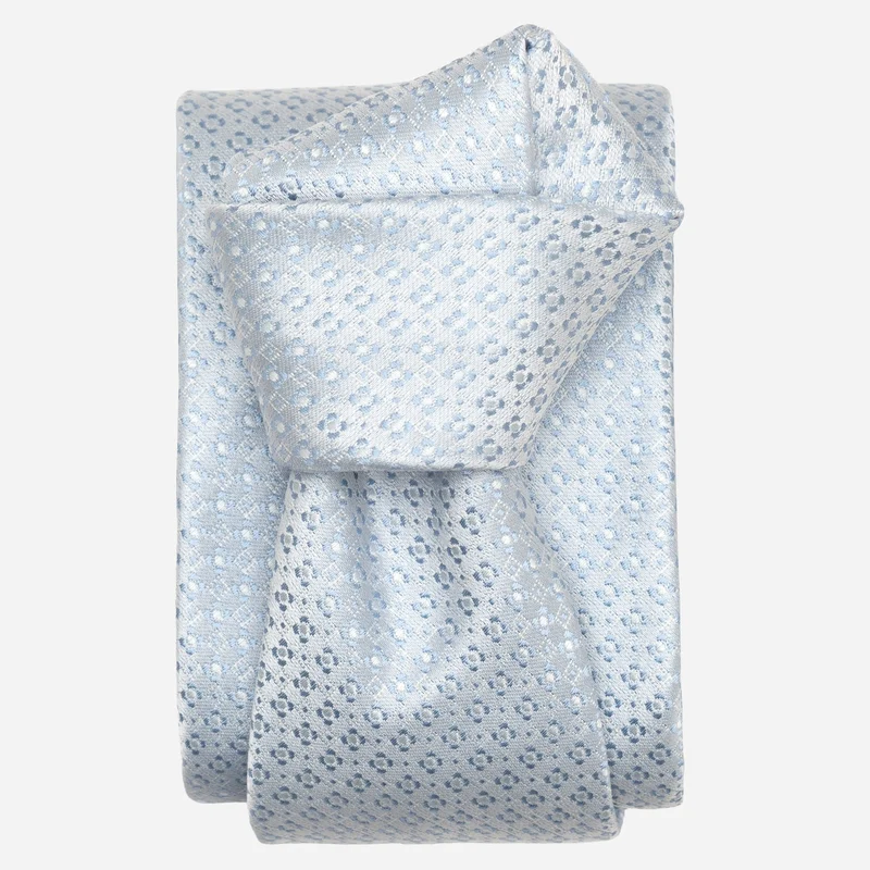 Romeo - Silk Jacquard Tie - Ice Blue