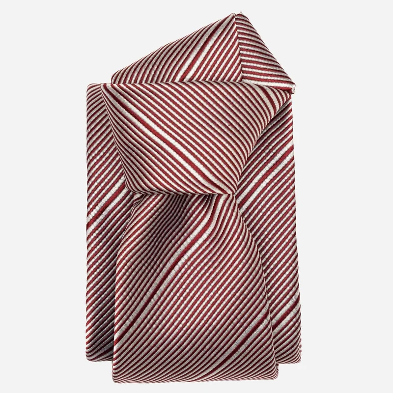 Matteo - Silk Jacquard Tie - Burgundy