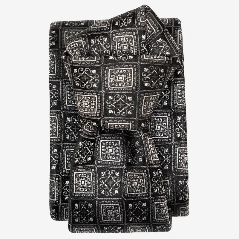 De Sica - Silk Jacquard Tie - Black