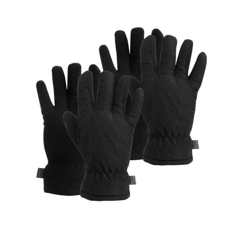 Wehkamp - Mega thermo handschoenen heren - Zwart - 2-Paar