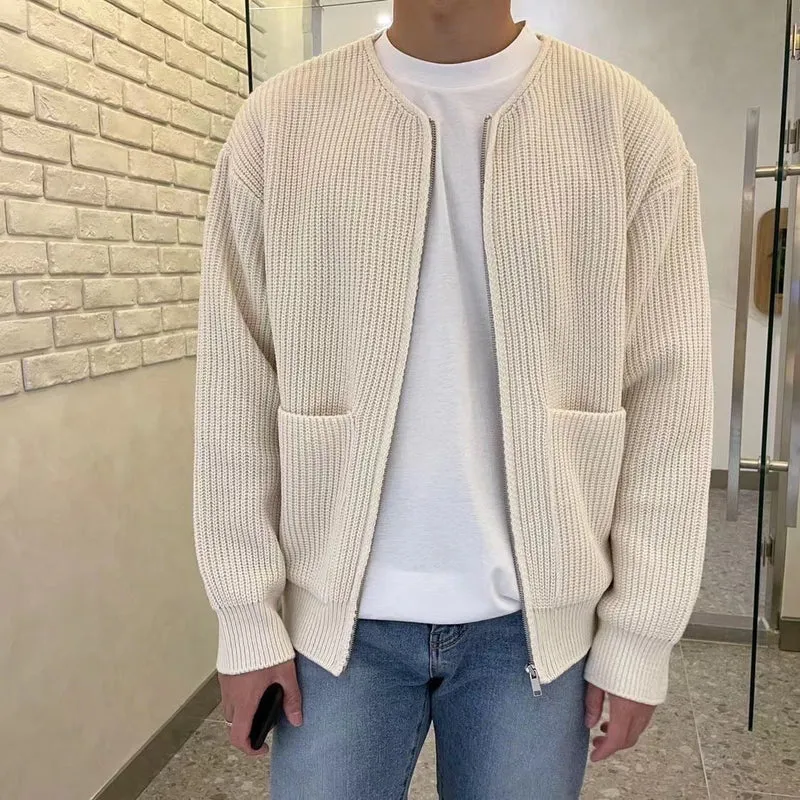 Men's Modern Comfortable Long Sleeve Knitted Cardigan