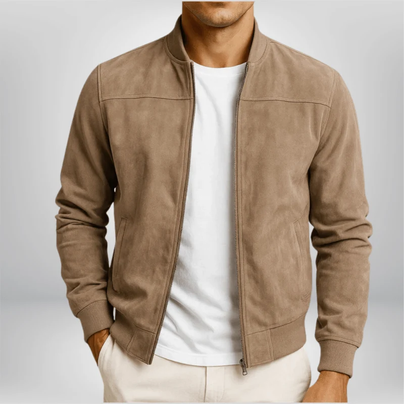 Men's Timeless Classic Leather Bomber Jacket