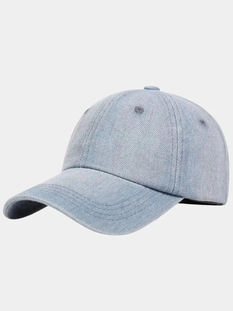 Pet heren | Denim cap met verstelbare sluiting