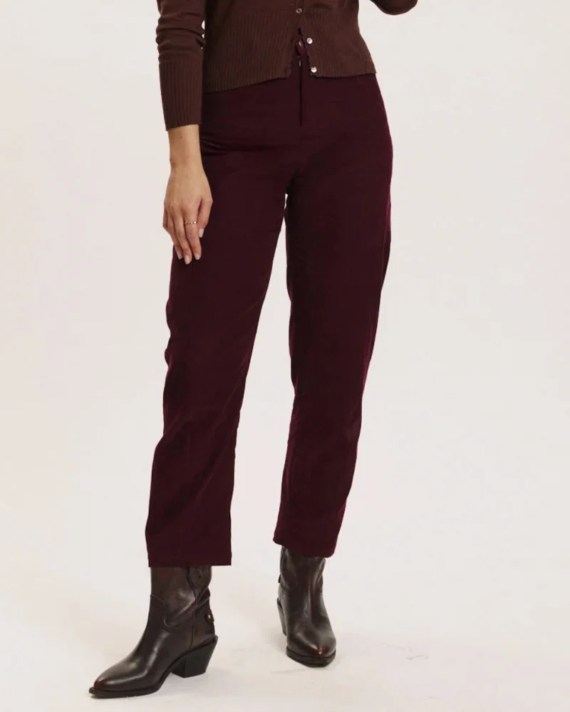 TRANQUILLO corduroy broek MAITE WINE biologisch katoen