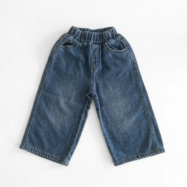 Juul wide denim pants blue