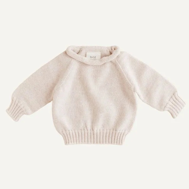 Hvid wollen trui georgette cream