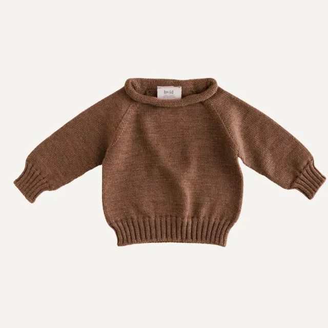 Hvid wollen trui georgette mocha