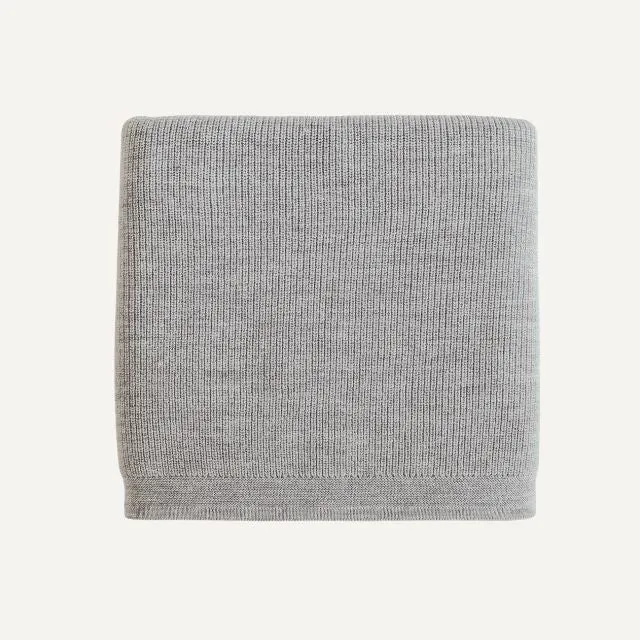 Hvid felix deken grey melange