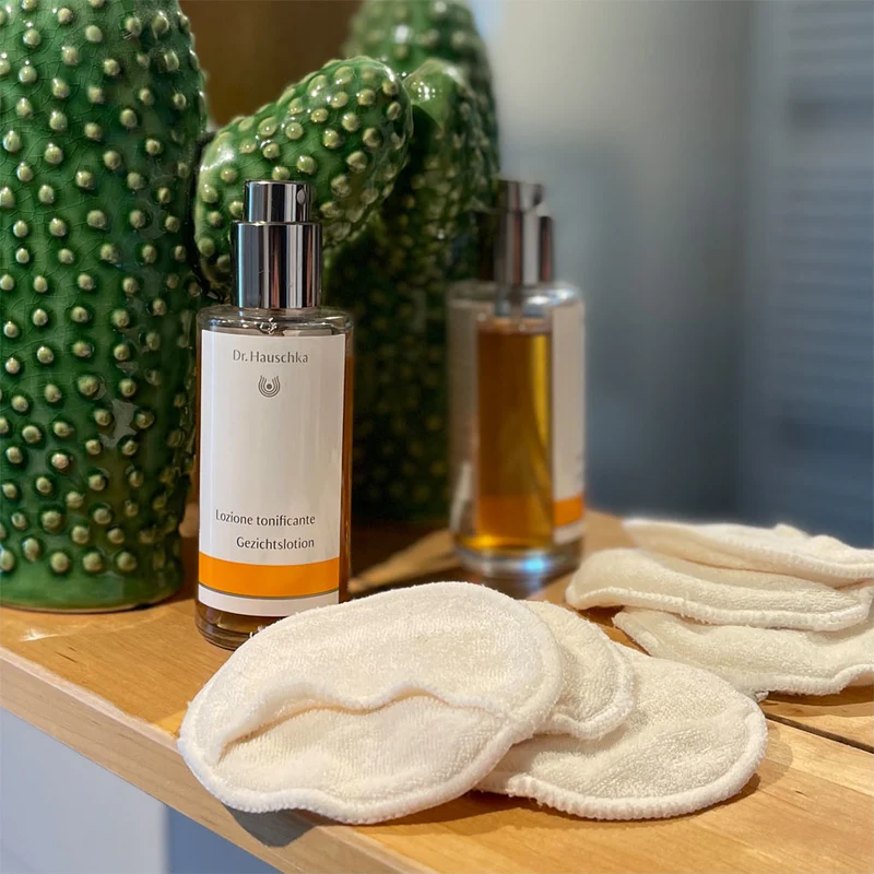 ZERO WASTE Wasbare watten schijfjes biologisch katoen (7 stuks) Living Crafts