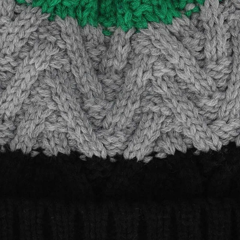 Wintermuts jongens - Knitted - Skimuts - Pompon