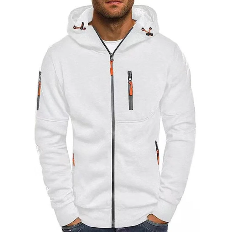 Men's Relaxed Fit Zip-Up Fleece Hoodie