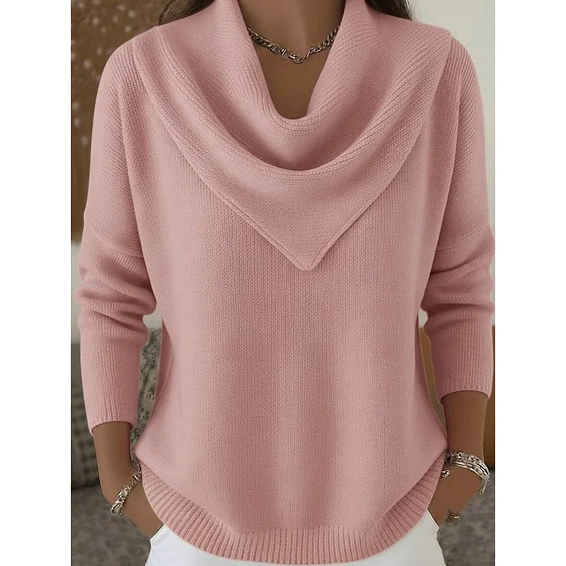 Women's Classic Cowl-Neck Sweater