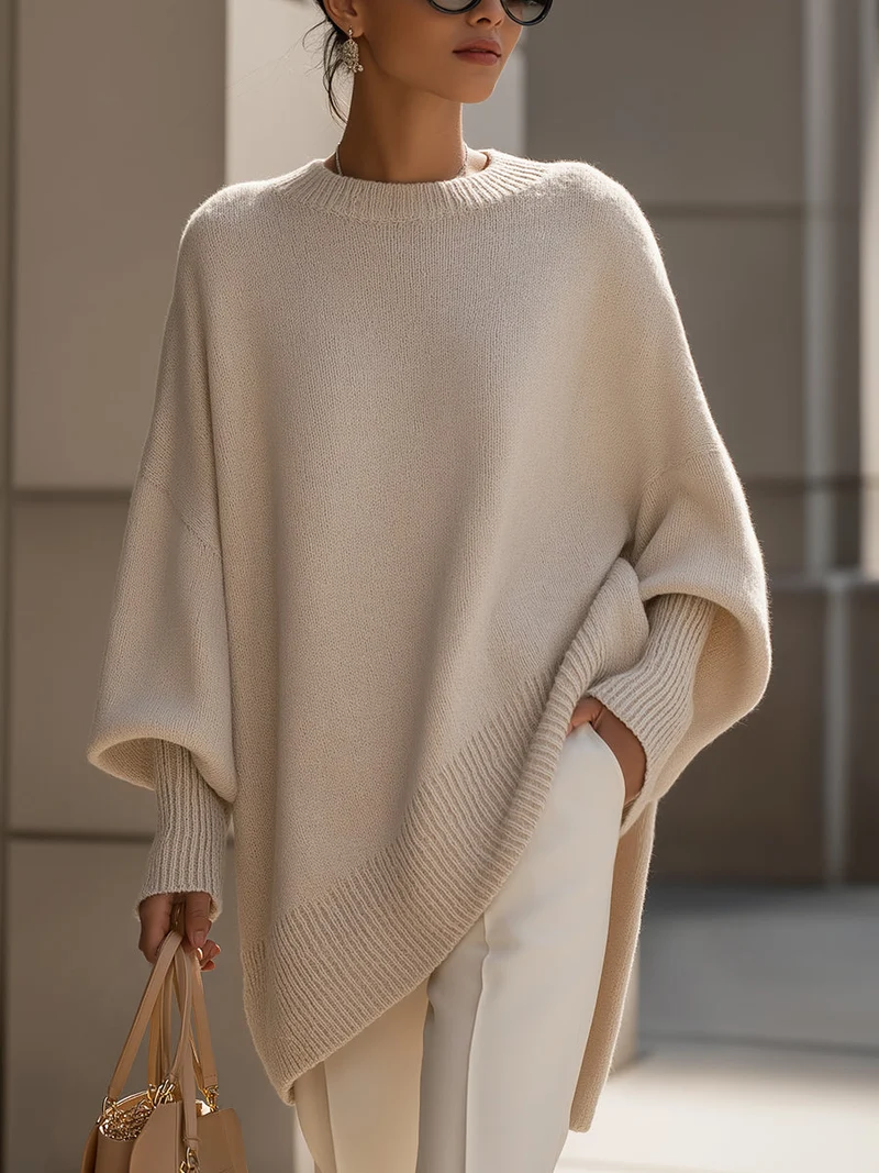 Women's Relaxed Fit Oversized Knit Sweater