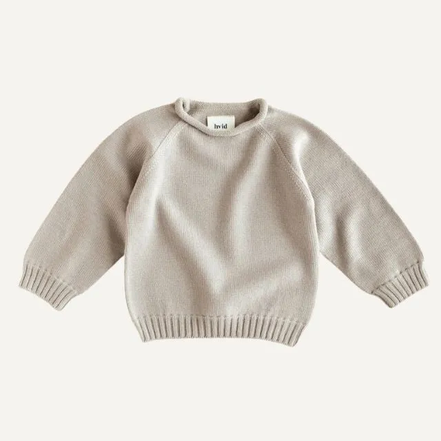 Hvid wollen trui georgette pebble