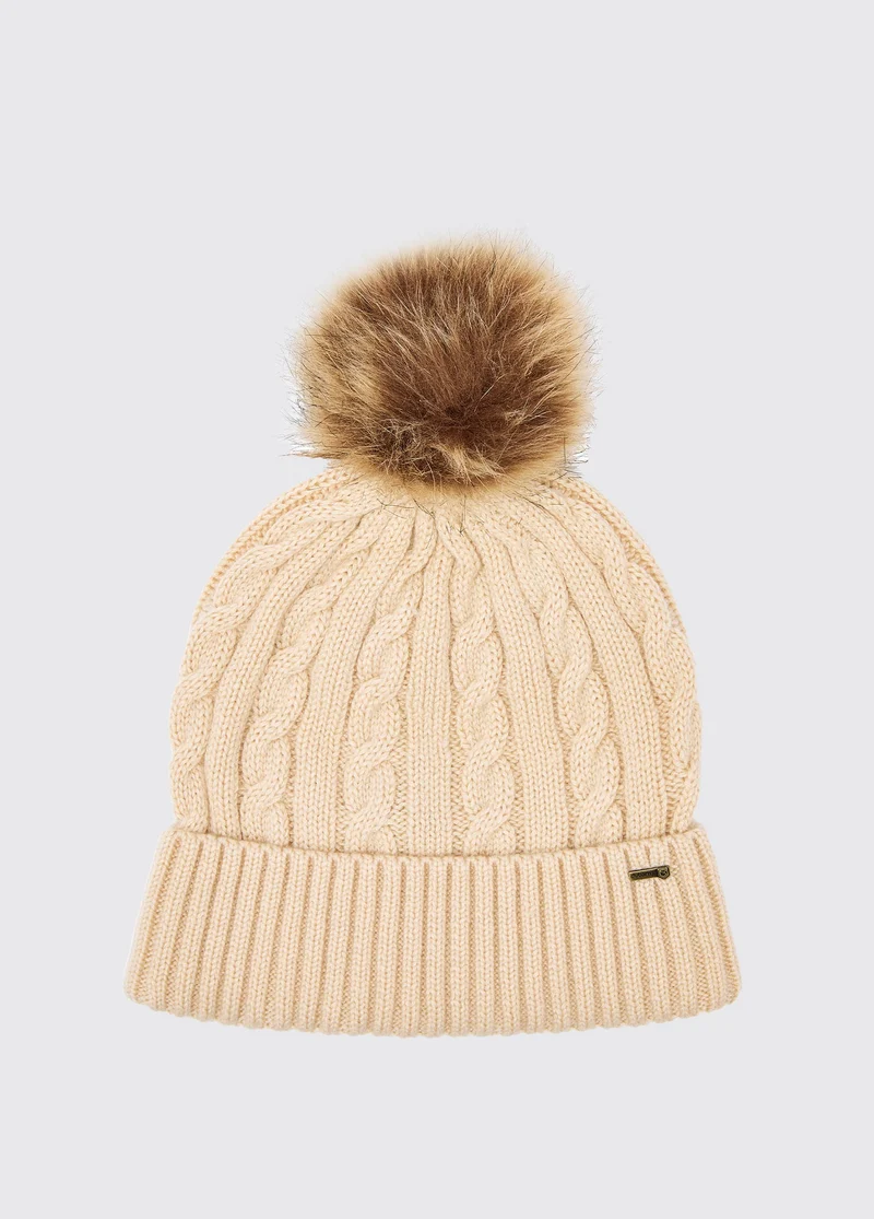 Forester Gebreide Muts met Pompon - Chalk