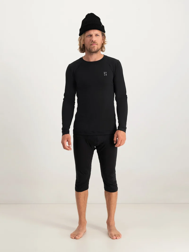 Lightweight Baselayer 3/4 Pant Men | Black