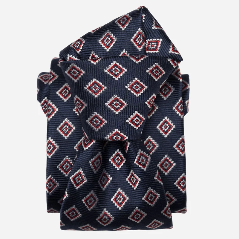 Lambrusco - Silk Jacquard Tie - Navy