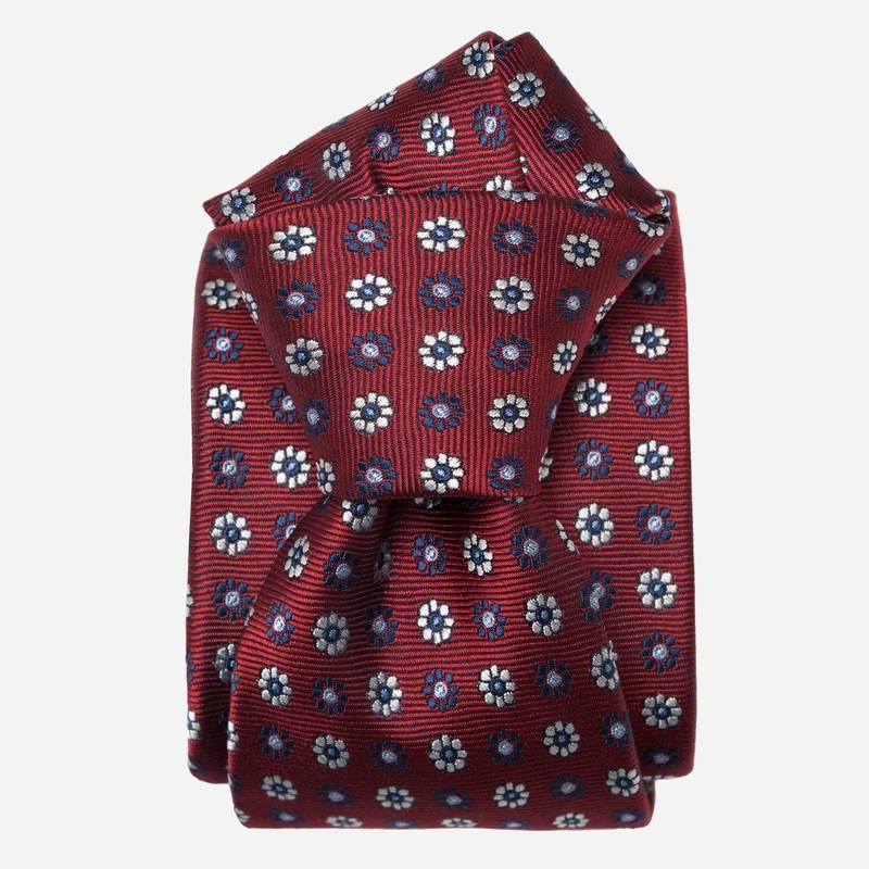 Umbria - Silk Jacquard Tie - Red