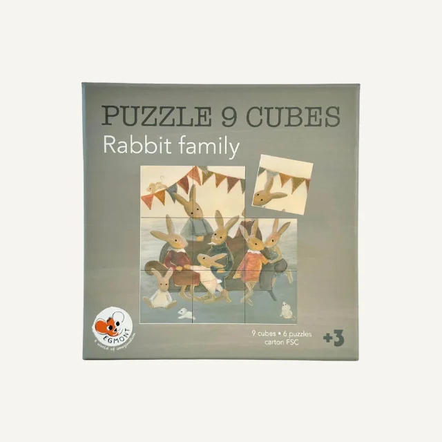 Egmont toys kubus puzzel familie konijn