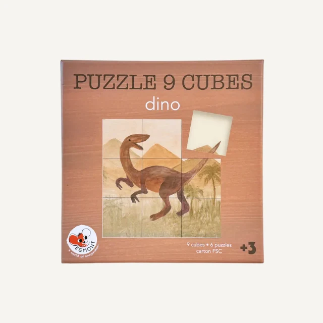 Egmont toys kubus puzzel dinosaurus