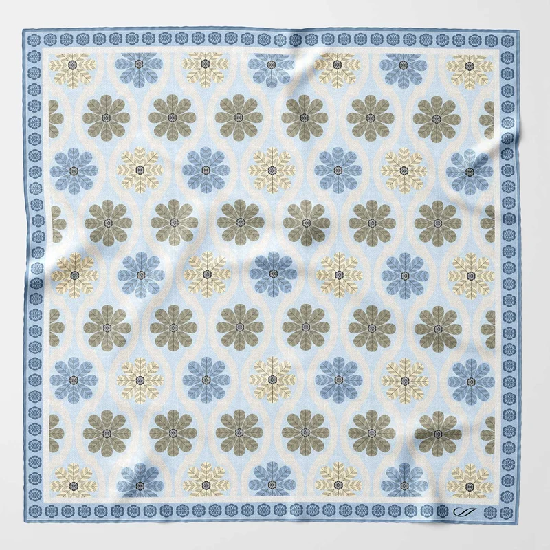 Gargano - Silk Pocket Square - Blue