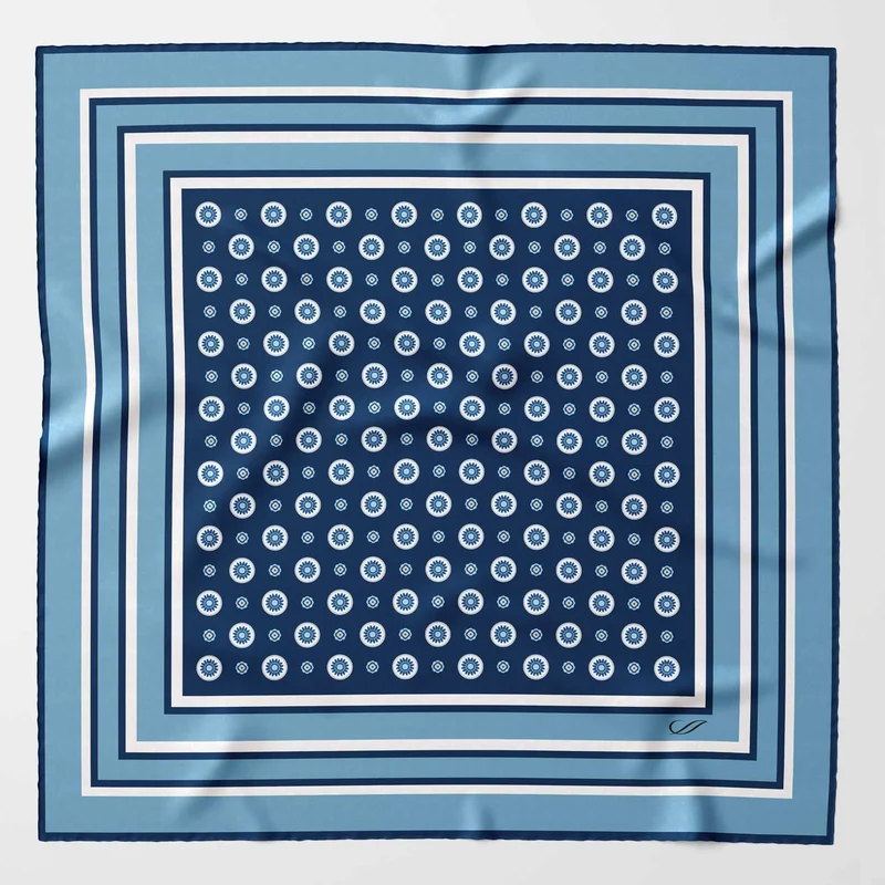 Pantera - Silk Pocket Square - Blue