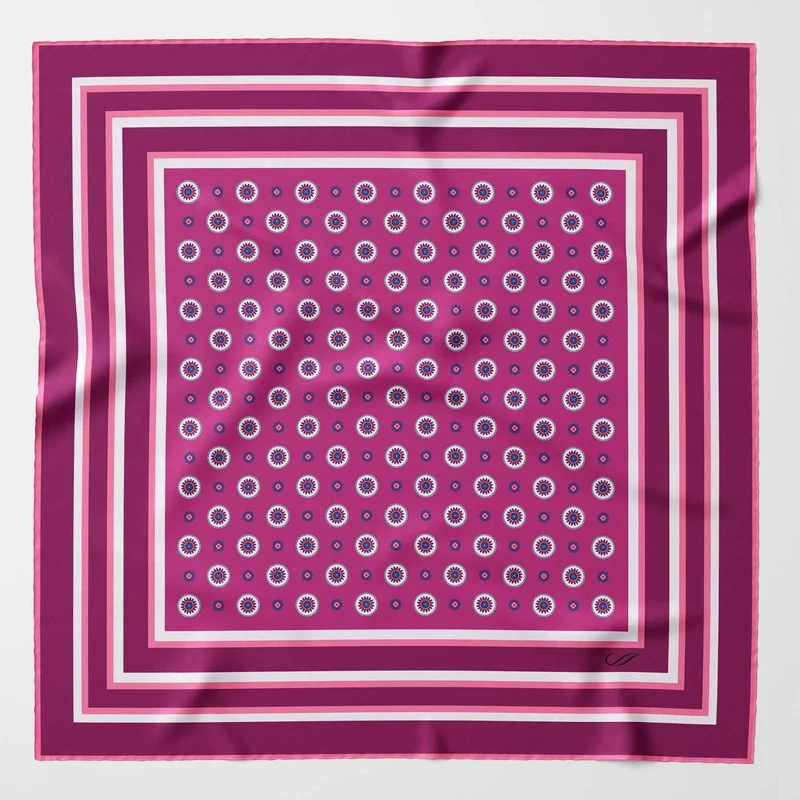 Pantera - Silk Pocket Square - Magenta