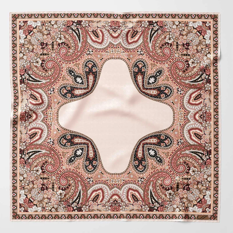 Perugia - Silk Pocket Square - Blush