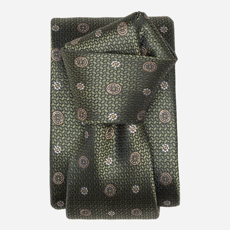 Benelli - Silk Jacquard Tie - Sage Green