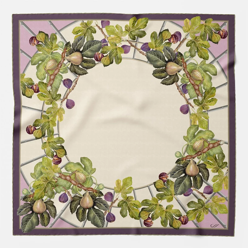 Tessa - Silk Foulard - Cream