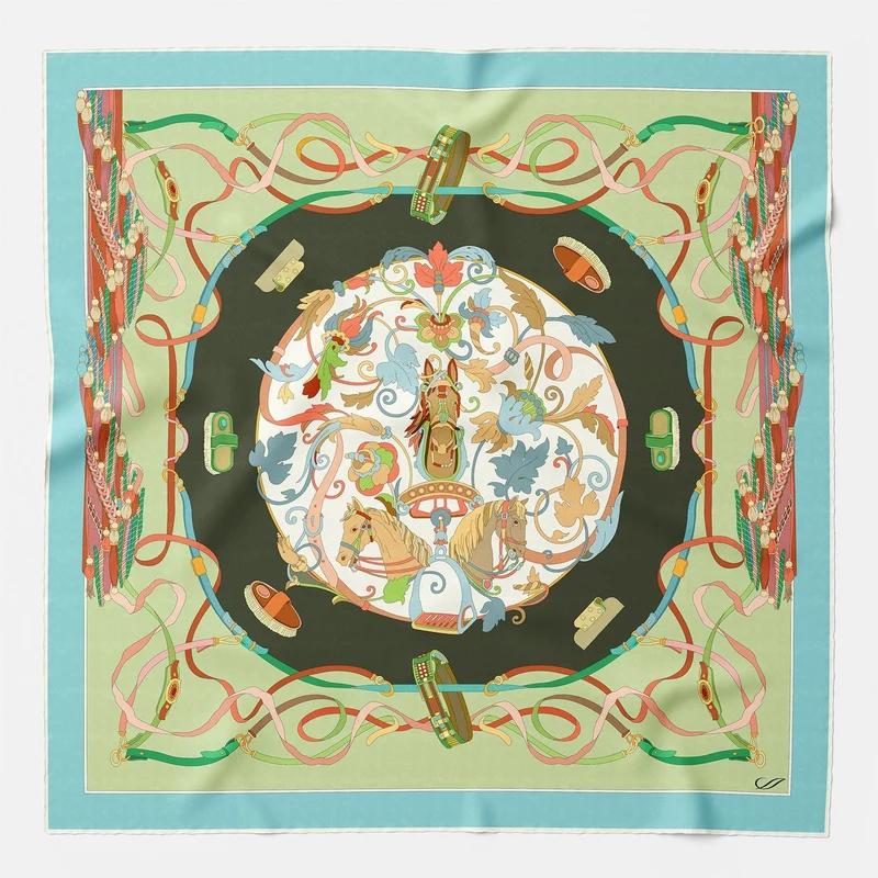 Sella Nobile - Silk Foulard - Green