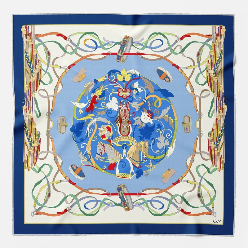 Sella Nobile - Silk Foulard - Blue