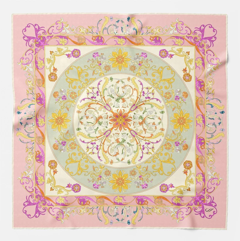 Paulina - Silk Foulard - Pink