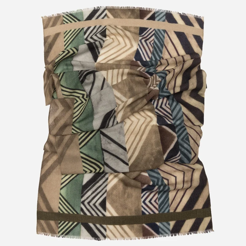 Corvara - Wool Scarf - Tan