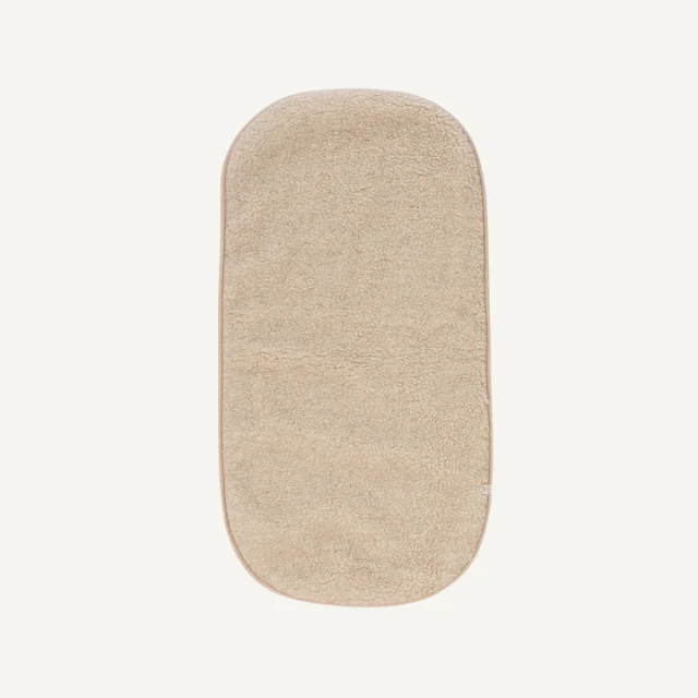 Kico label beige onderlegger voor kinderwagen / reiswieg