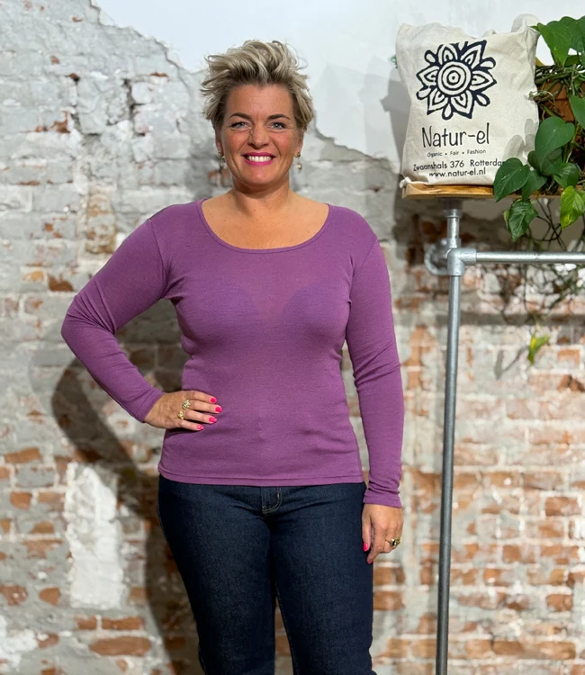 HOCOSA longsleeve wol zijde dames BRAAM