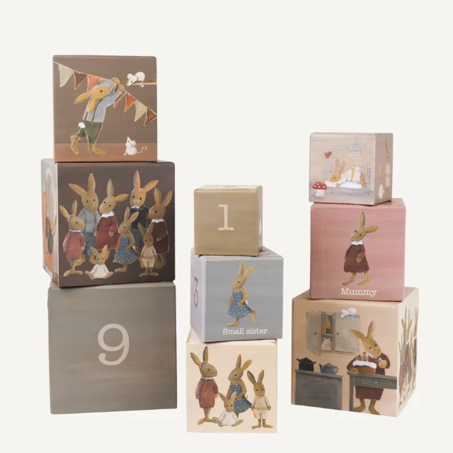 Egmont toys stapelkubussen familie konijn