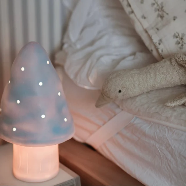 Egmont toys lamp paddenstoel blauw 15x28 cm