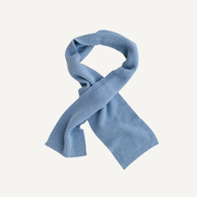 Hvid sjaal gustave light blue