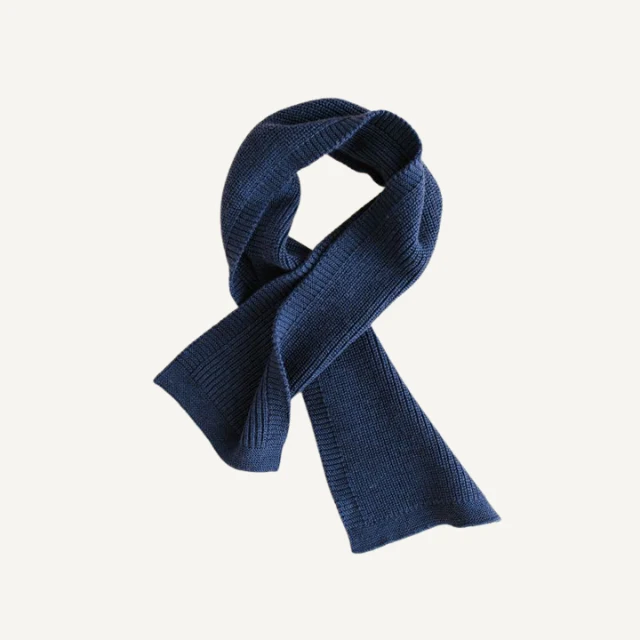 Hvid sjaal gustave blue