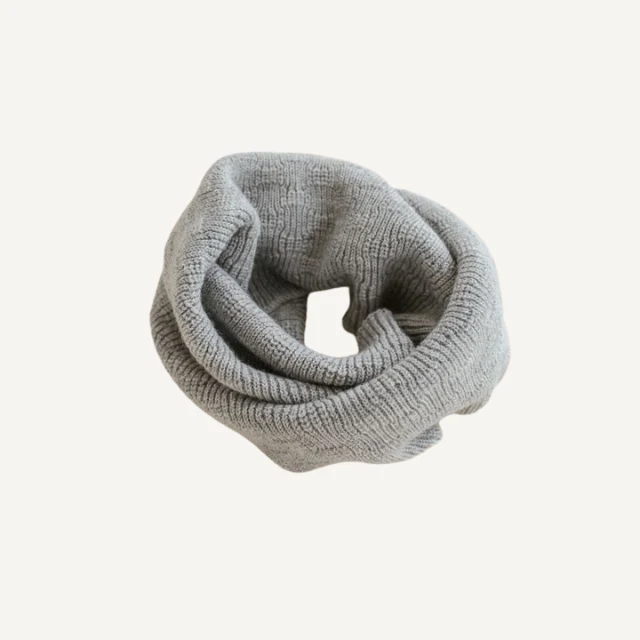 Hvid sjaal gigi grey melange