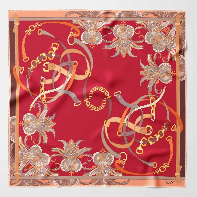 Camilla - Silk Bandana - Red