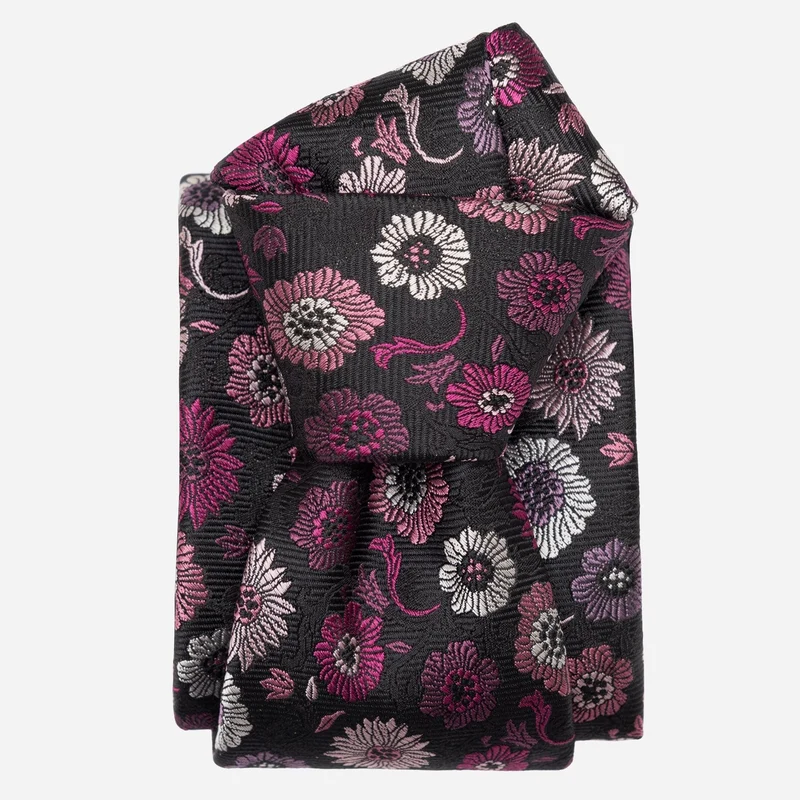 Pergola - Silk Jacquard Tie - Magenta