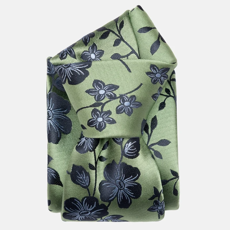 Silvio - Silk Jacquard Tie - Green
