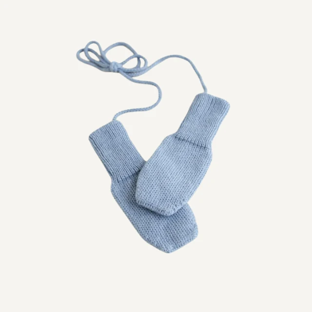 Hvid wantjes fiza light blue