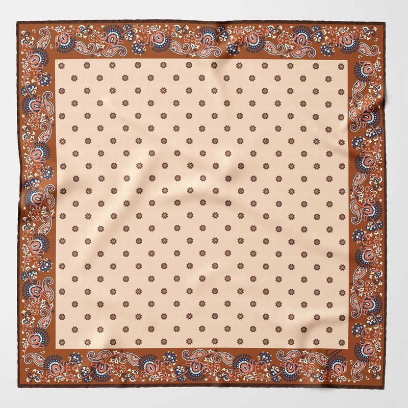 Sangiovese - Silk Pocket Square - Copper