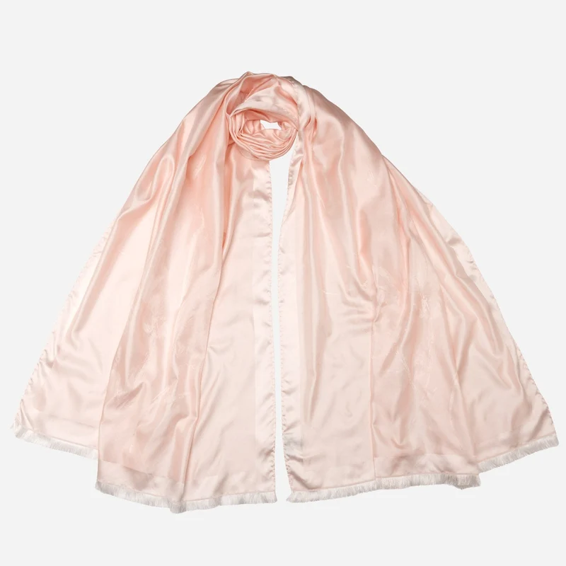 Fortuna - Silk Scarf Shawl - Pink