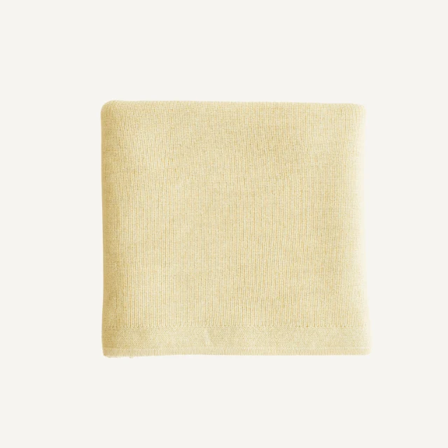 Hvid felix deken light yellow