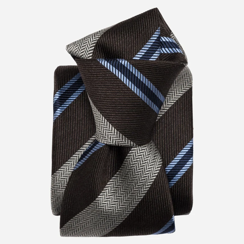 Flaminia - Silk Jacquard Tie - Brown
